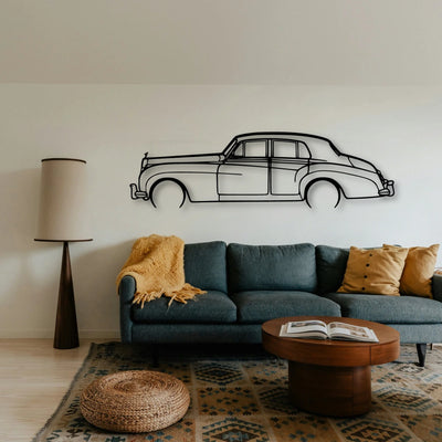 Silver Cloud 2 Classic Silhouette Metal Wall Art - Tinvibe