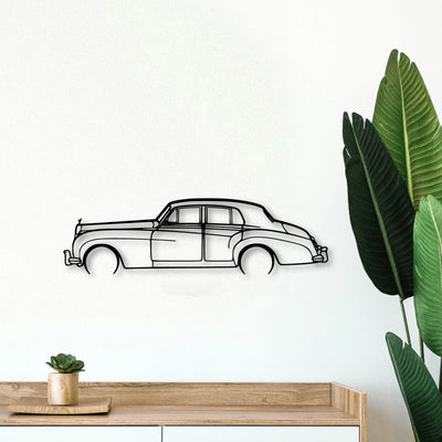 Silver Cloud 2 Classic Silhouette Metal Wall Art - Tinvibe