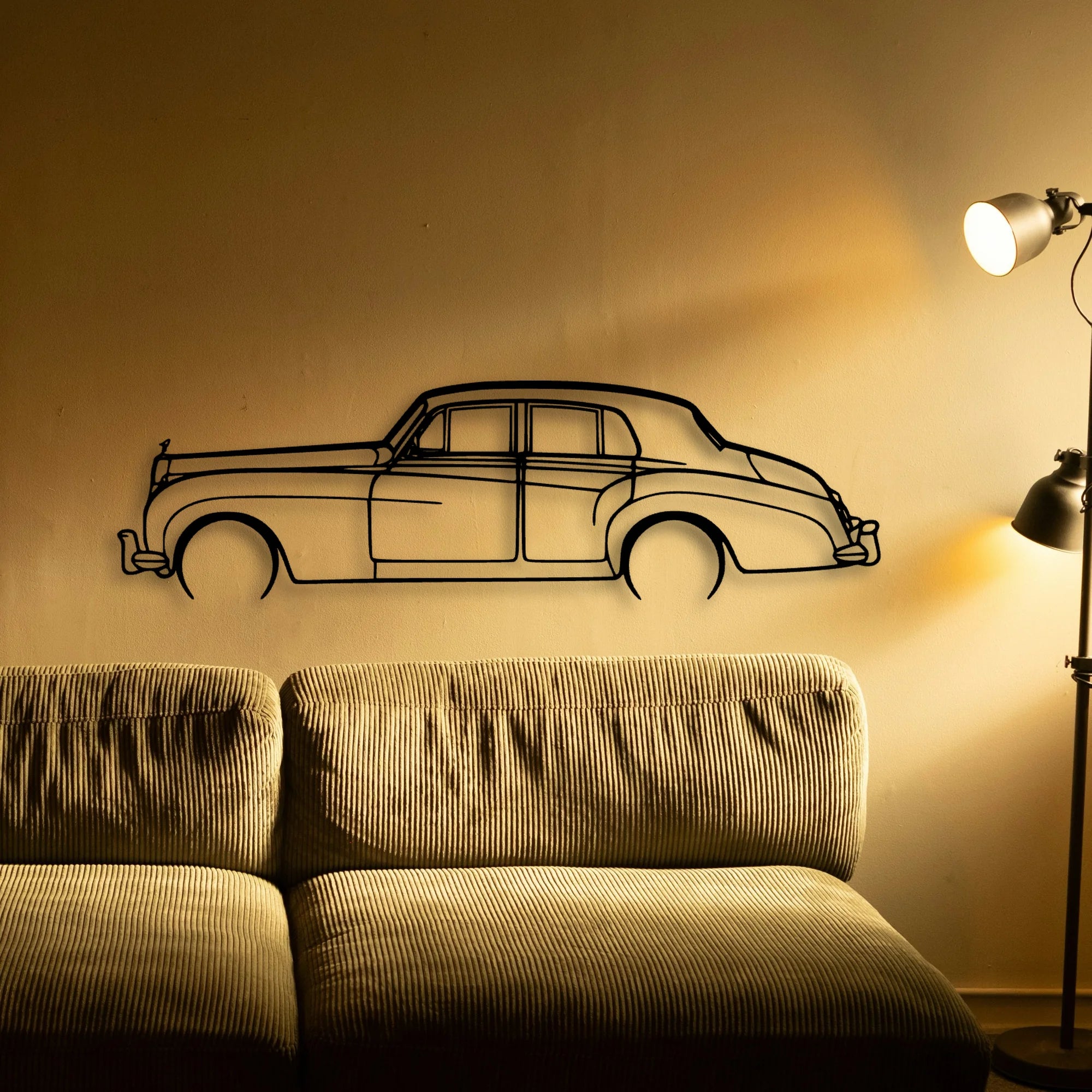 Silver Cloud 2 Classic Silhouette Metal Wall Art - Tinvibe
