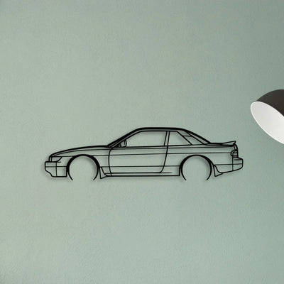 Silvia S13 1990 Classic Silhouette Metal Wall Art - Tinvibe