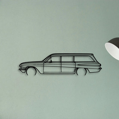 Special Wagon 1962 Classic Silhouette Metal Wall Art - Tinvibe