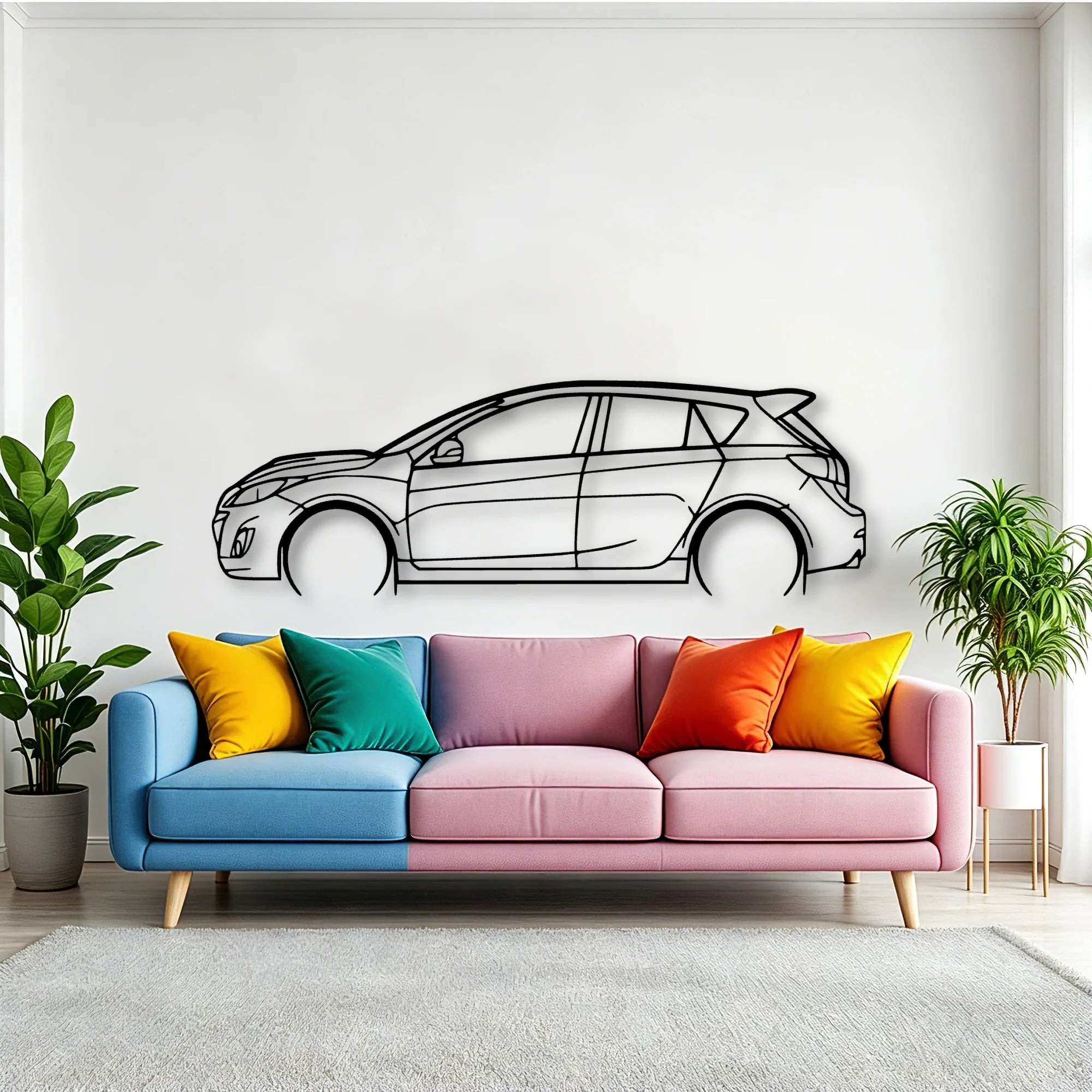 Speed 3 2012 Classic Silhouette Metal Wall Art - Tinvibe
