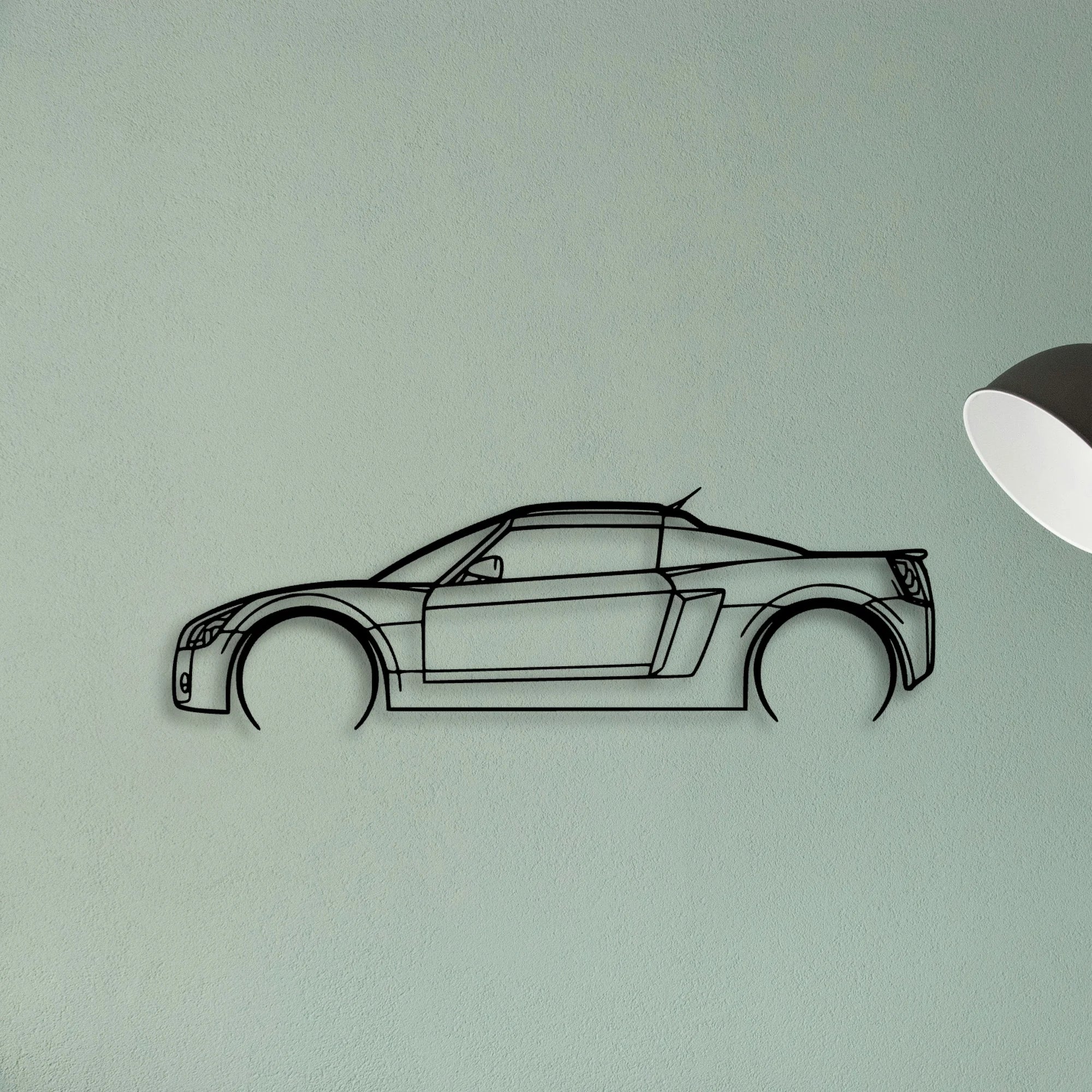 Speedster 2 2004 Classic Silhouette Metal Wall Art - Tinvibe