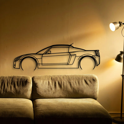 Speedster 2 2004 Classic Silhouette Metal Wall Art - Tinvibe