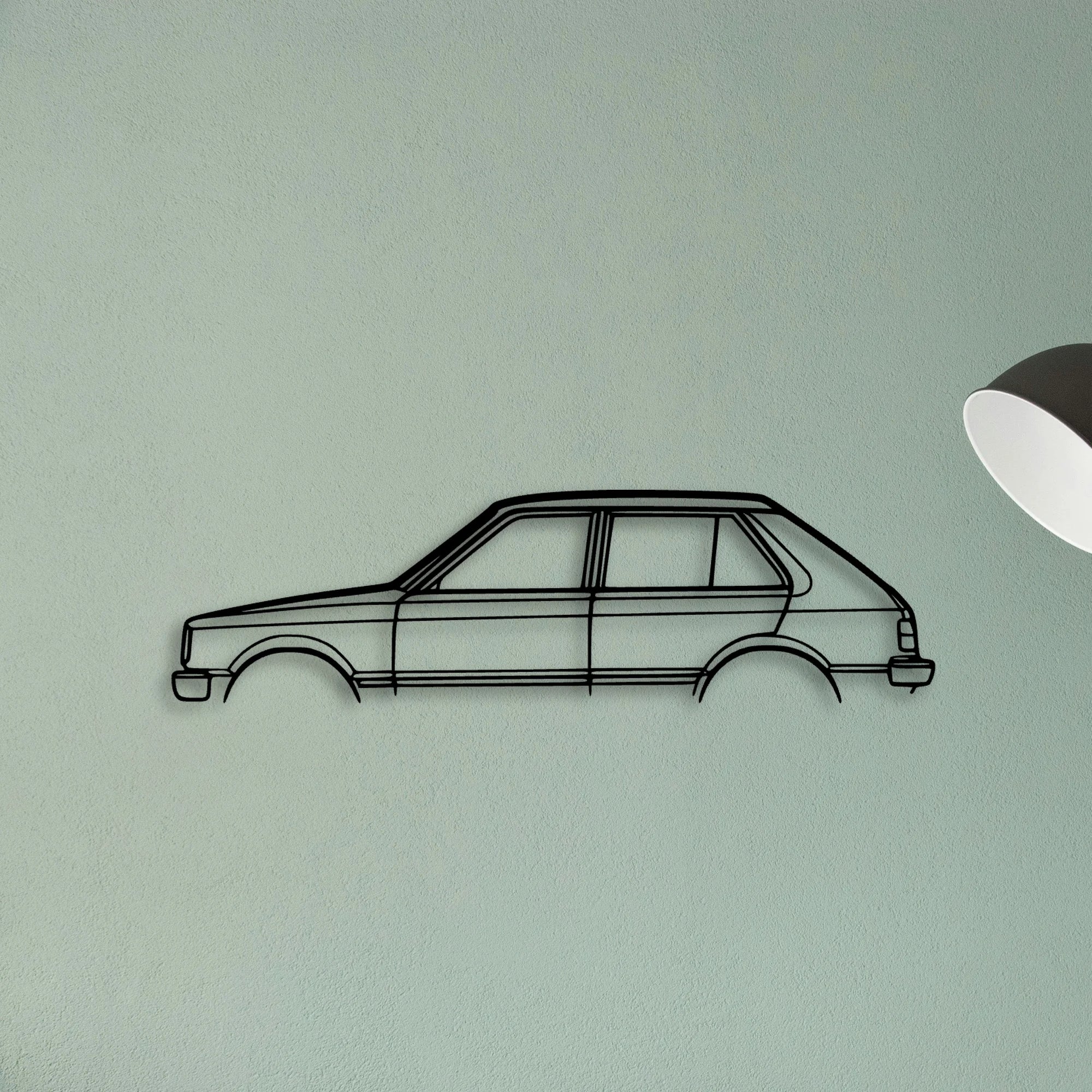 Starlet 1982 Classic Silhouette Metal Wall Art - Tinvibe