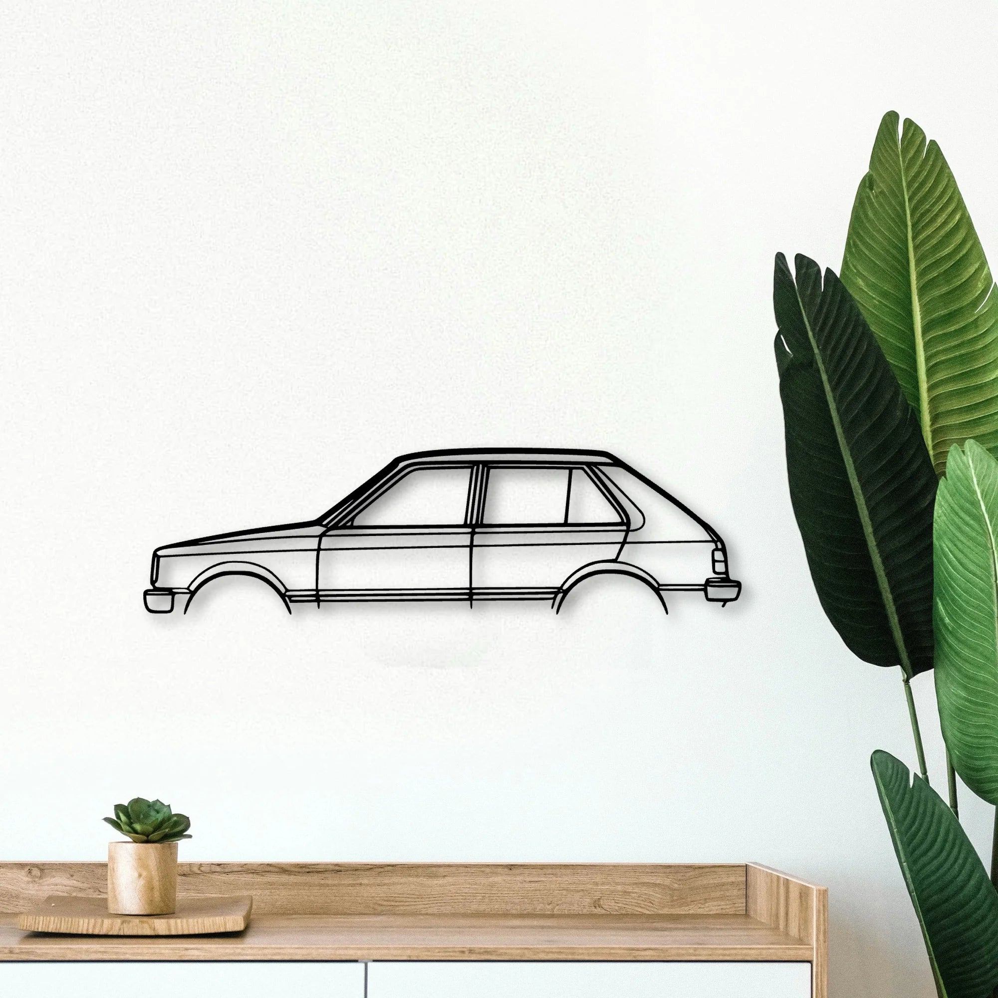 Starlet 1982 Classic Silhouette Metal Wall Art - Tinvibe