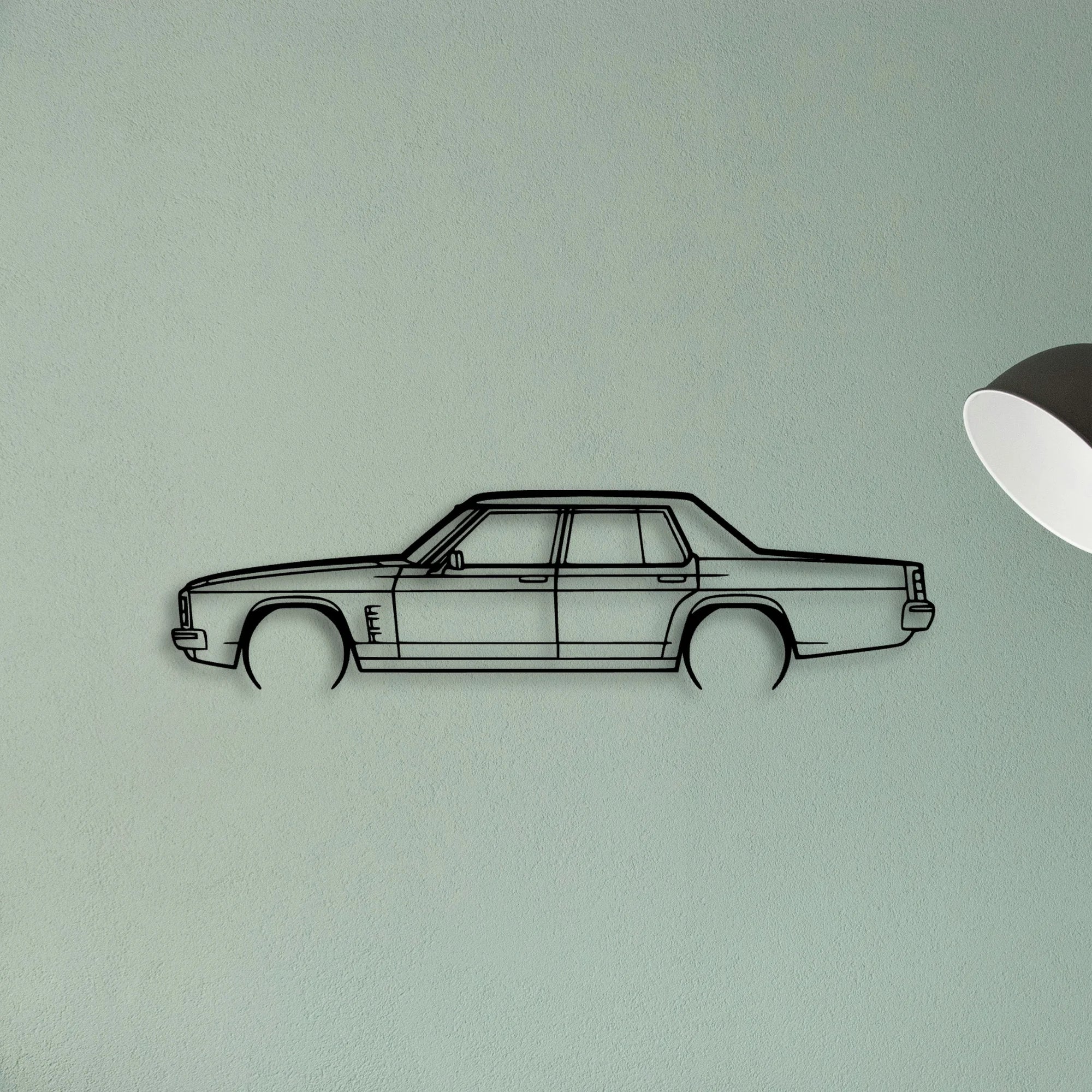 Statesman 1975 Classic Silhouette Metal Wall Art - Tinvibe