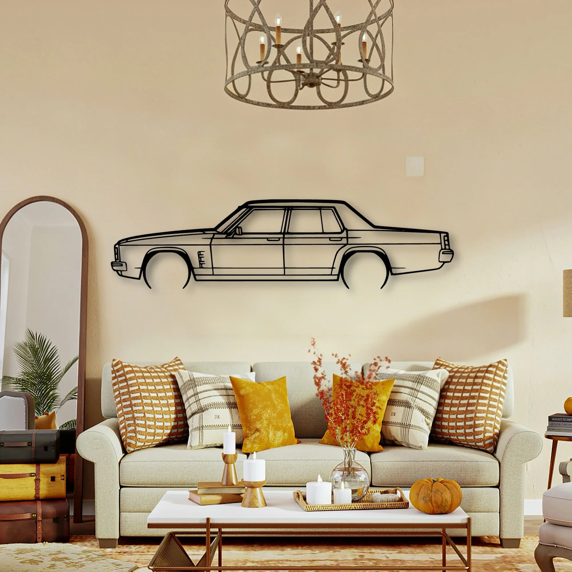 Statesman 1975 Classic Silhouette Metal Wall Art - Tinvibe