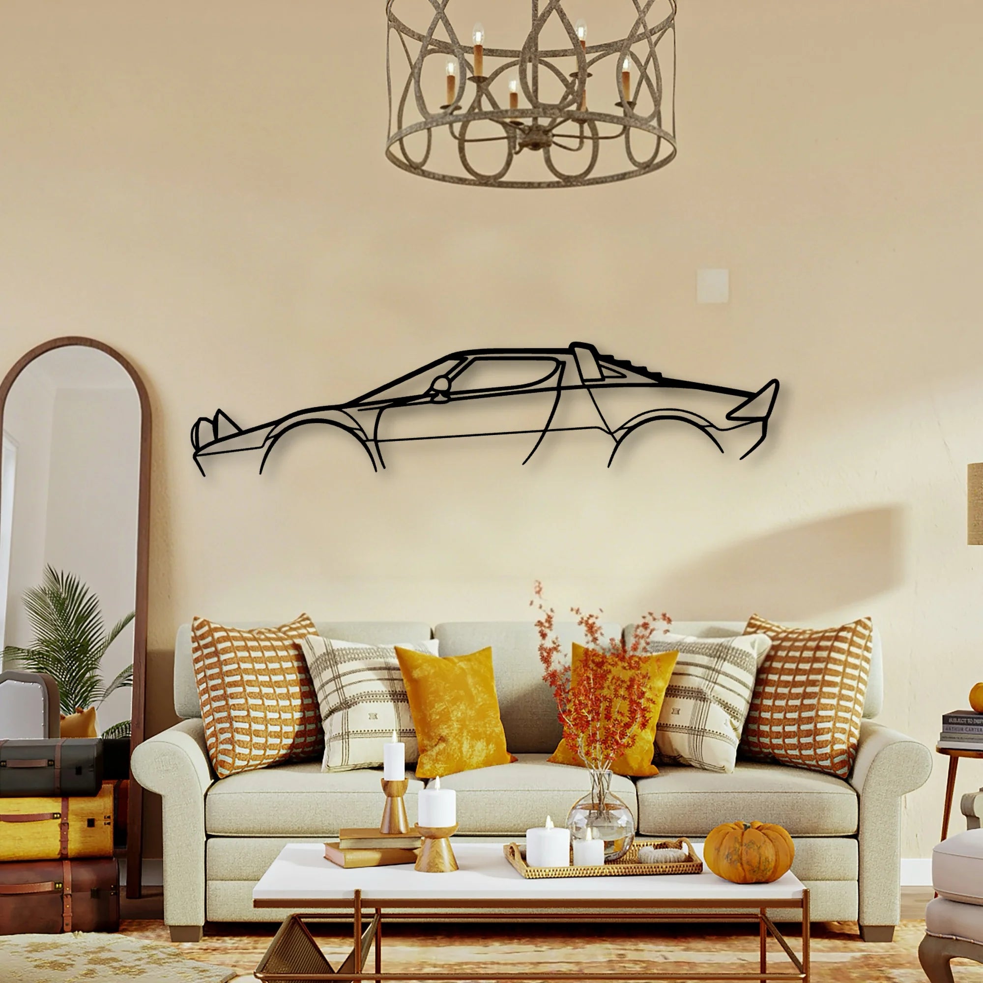 Stratos Classic Silhouette Metal Wall Art - Tinvibe