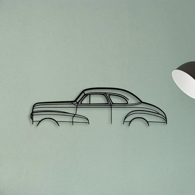 Stylemaster Coupe 1948 Classic Silhouette Metal Wall Art - Tinvibe