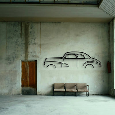 Stylemaster Coupe 1948 Classic Silhouette Metal Wall Art - Tinvibe