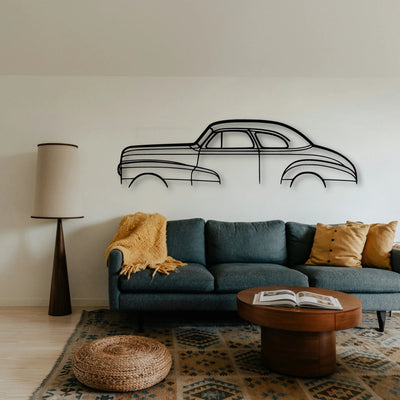 Stylemaster Coupe 1948 Classic Silhouette Metal Wall Art - Tinvibe