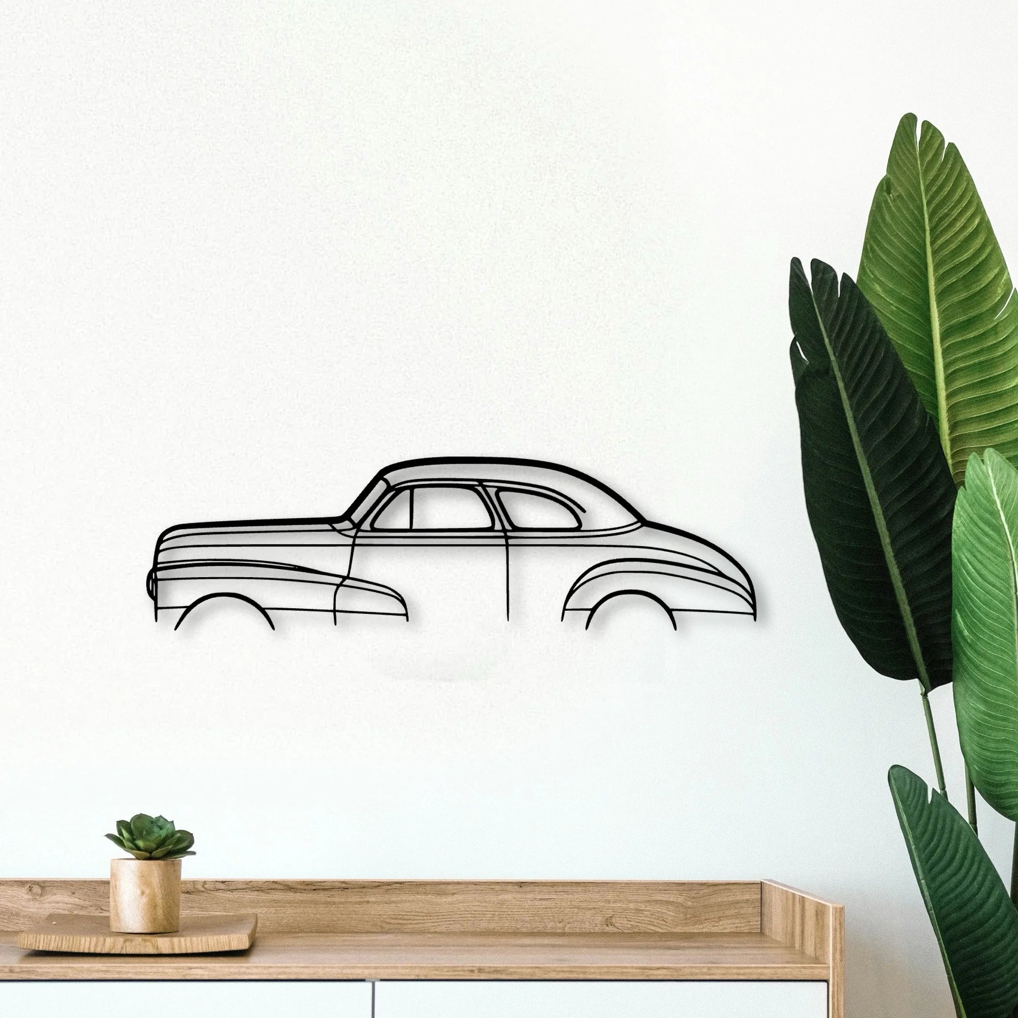 Stylemaster Coupe 1948 Classic Silhouette Metal Wall Art - Tinvibe