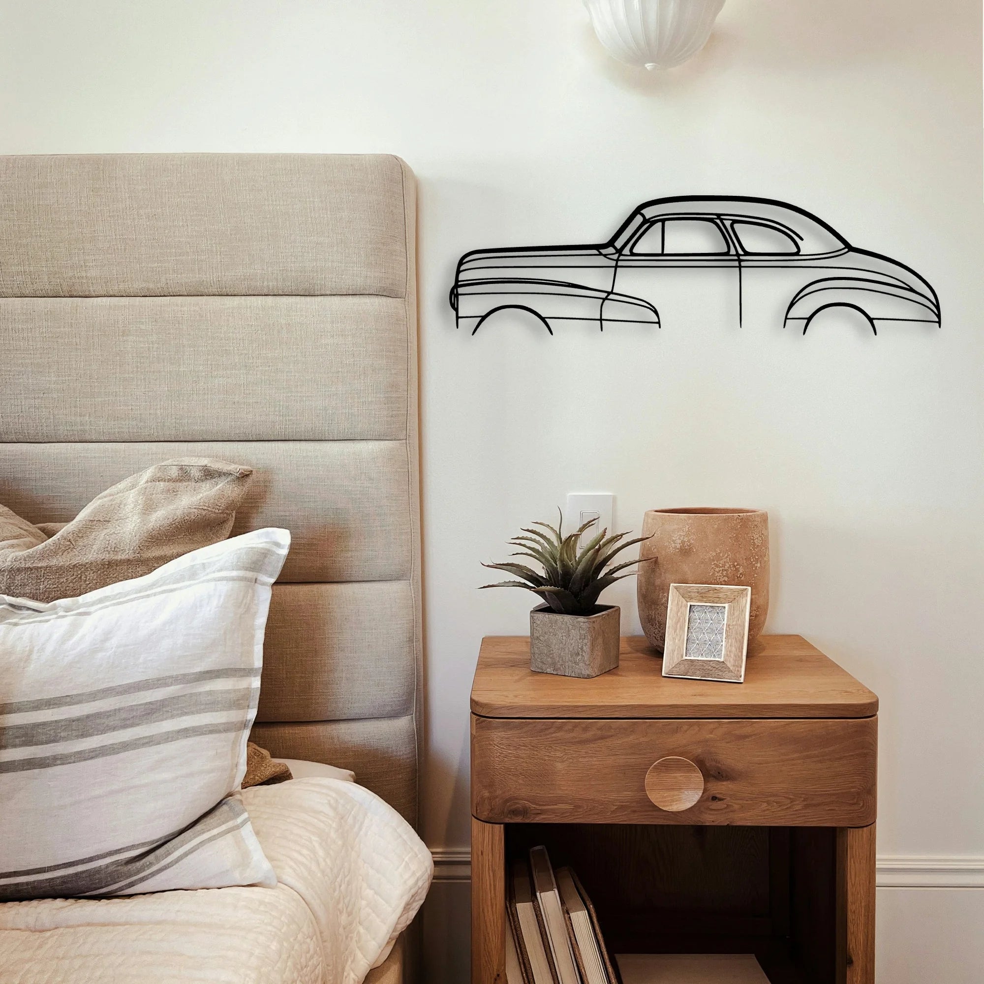 Stylemaster Coupe 1948 Classic Silhouette Metal Wall Art - Tinvibe