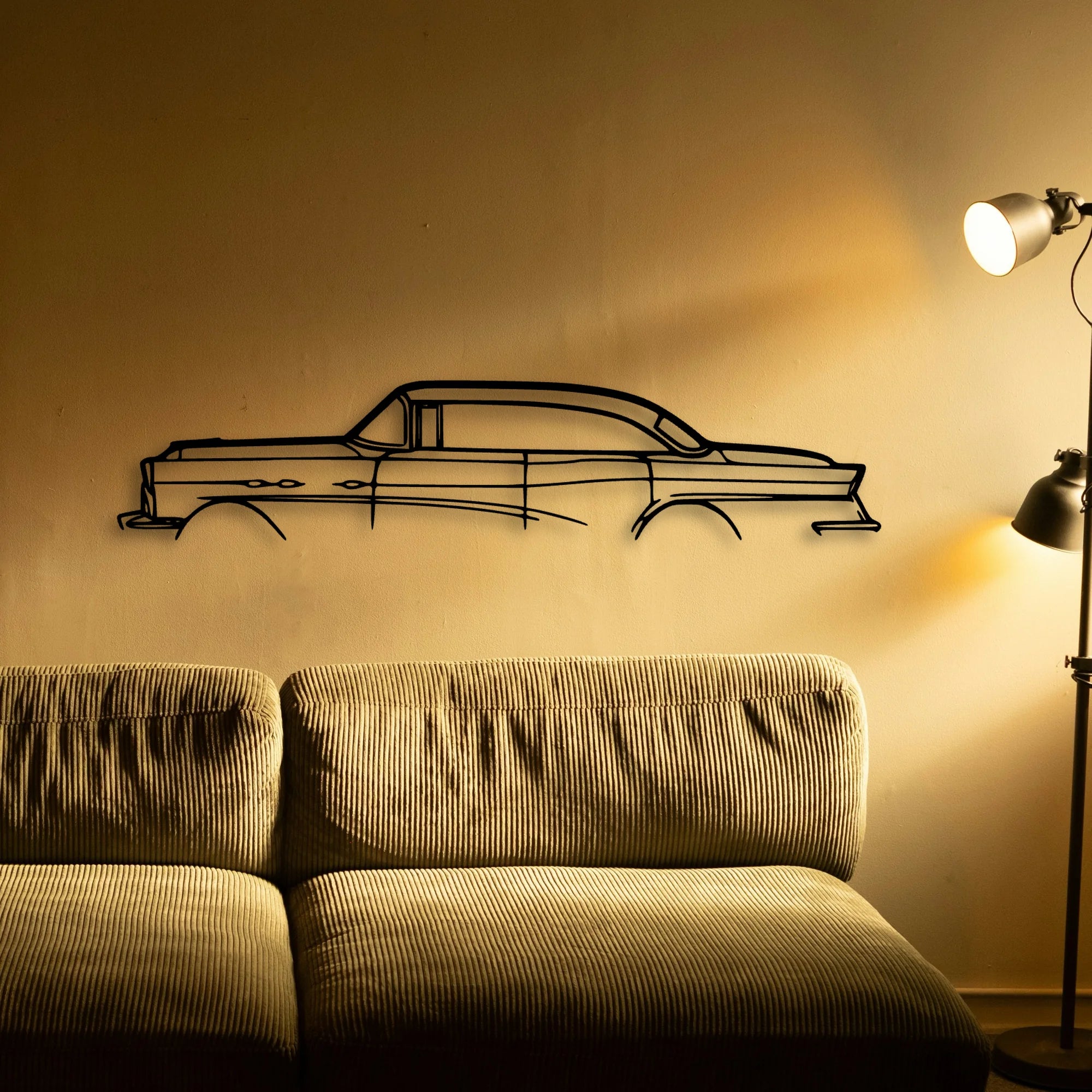 Super 1956 Classic Silhouette Metal Wall Art - Tinvibe