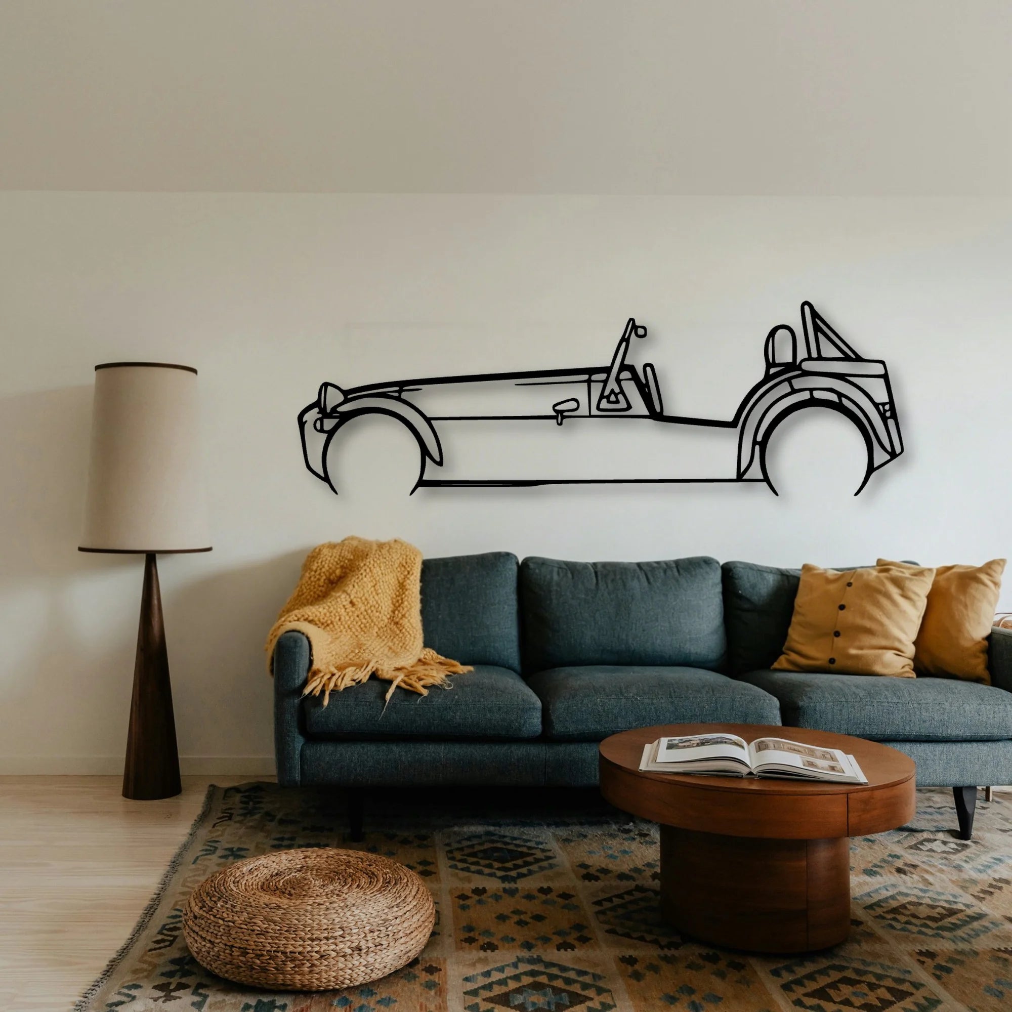 Super 7 Classic Silhouette Metal Wall Art - Tinvibe