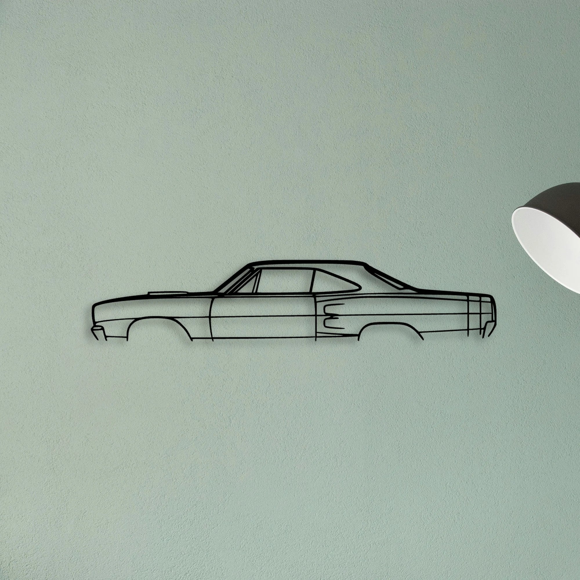 Super BEE 1969 Classic Silhouette Metal Wall Art - Tinvibe