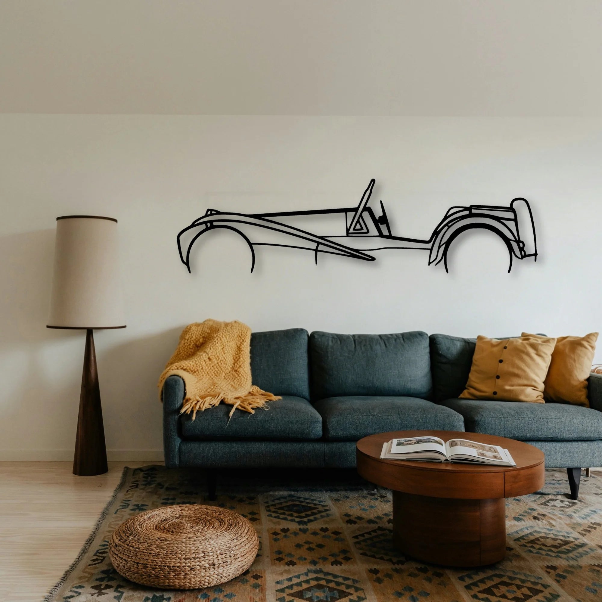 Super Seven Classic Silhouette Metal Wall Art - Tinvibe