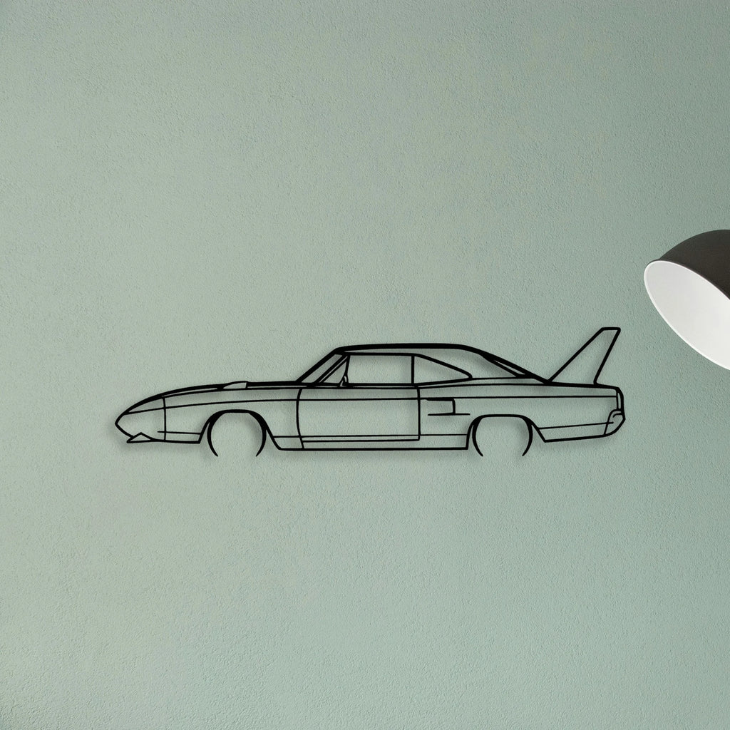 Superbird 1970 Classic Silhouette Metal Wall Art - Tinvibe