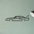 Superbird 1970 Classic Silhouette Metal Wall Art - Tinvibe