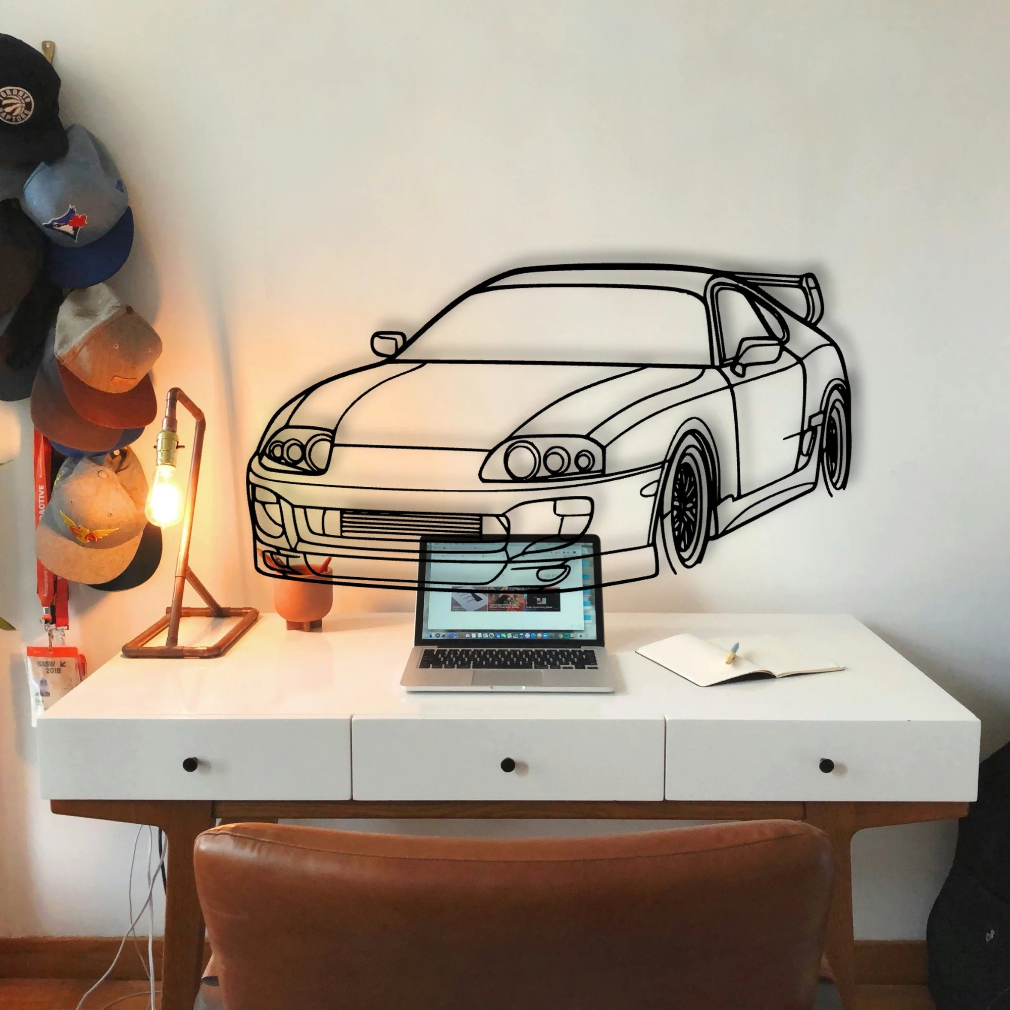 Supra 1994 Angle Classic Silhouette Metal Wall Art - Tinvibe