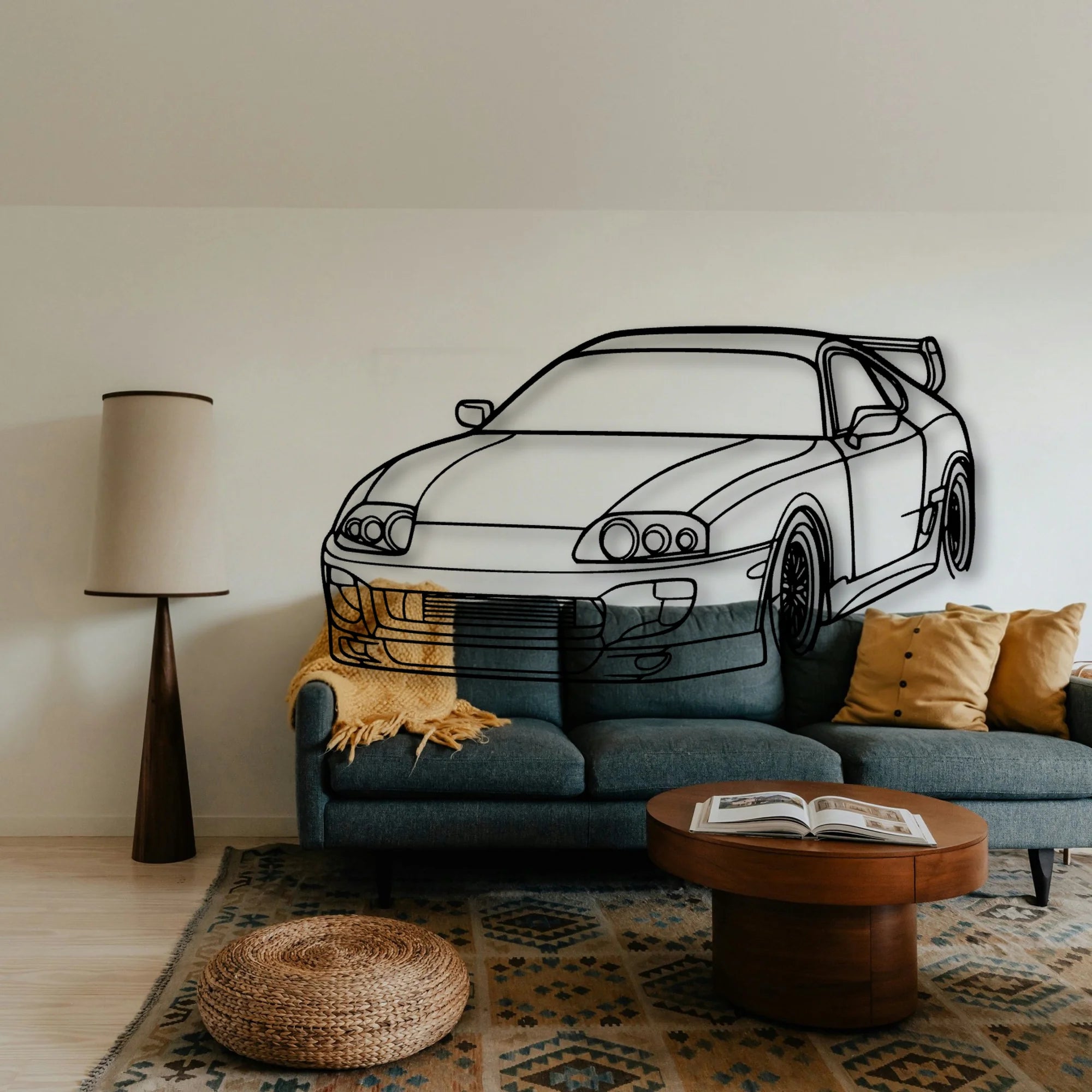 Supra 1994 Angle Classic Silhouette Metal Wall Art - Tinvibe