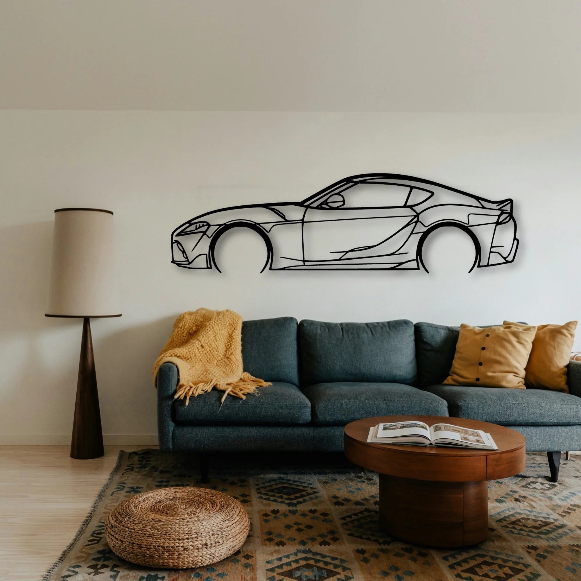 Supra 2021 GR Classic Silhouette Metal Wall Art - Tinvibe