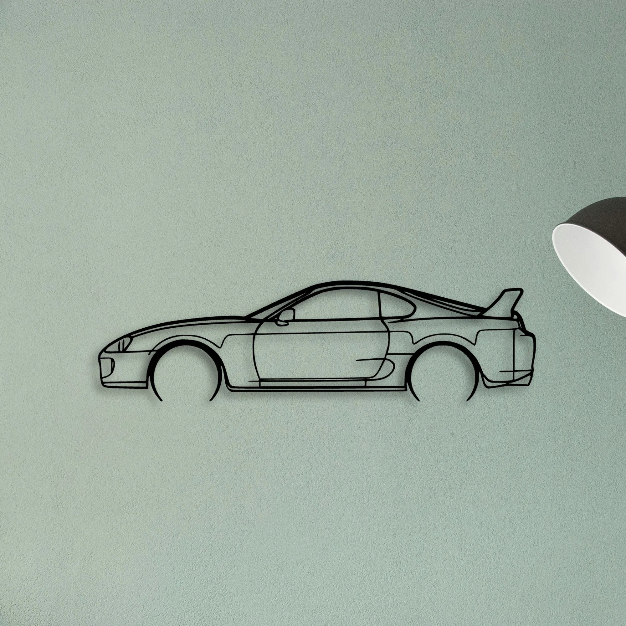 Supra MK4 1993 Classic Silhouette Metal Wall Art - Tinvibe