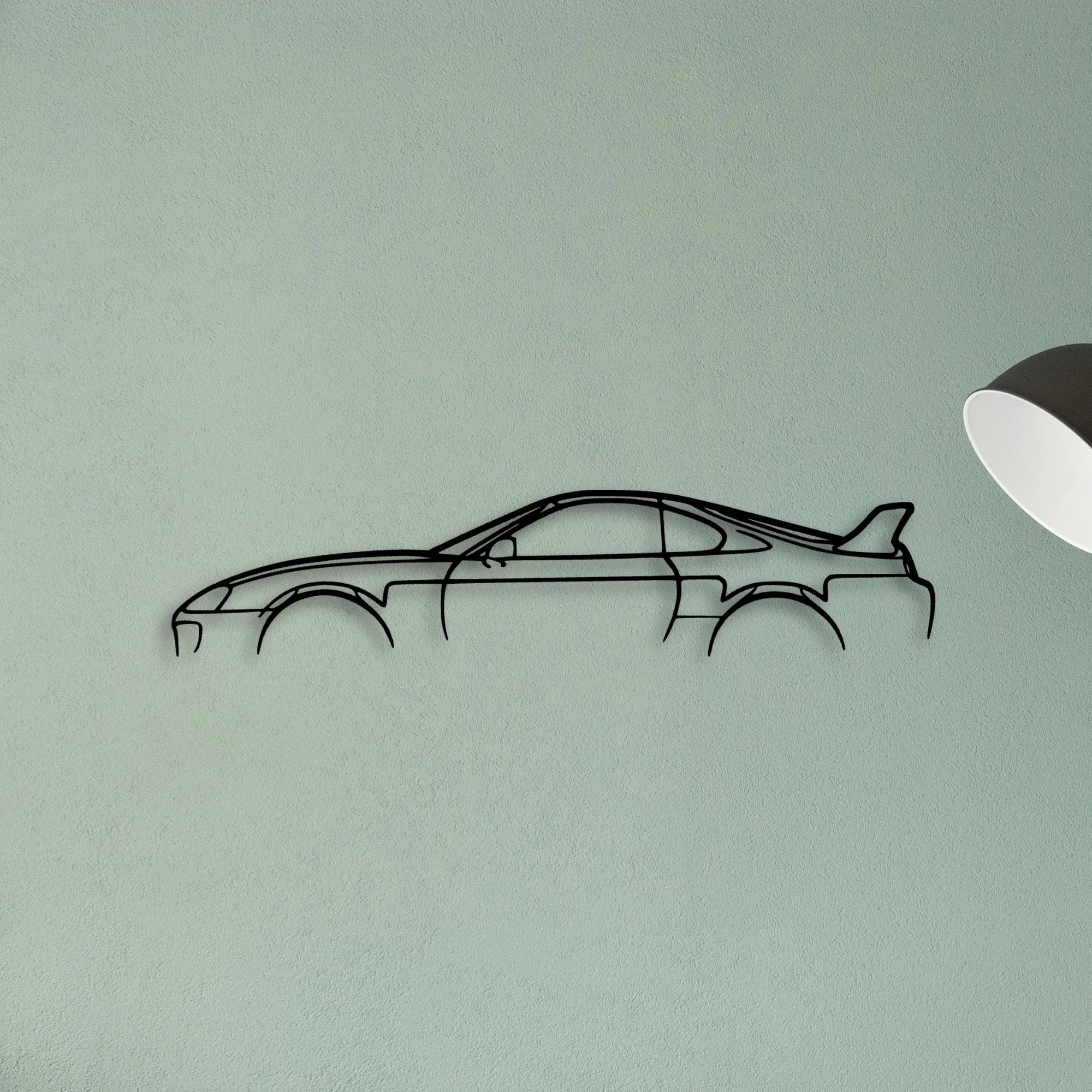 Supra MK4 Classic Silhouette Metal Wall Art - Tinvibe