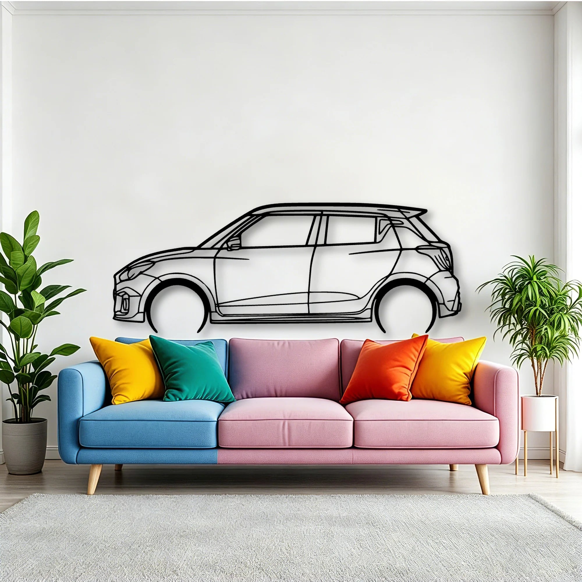 Swift Sport 2022 Classic Silhouette Metal Wall Art - Tinvibe