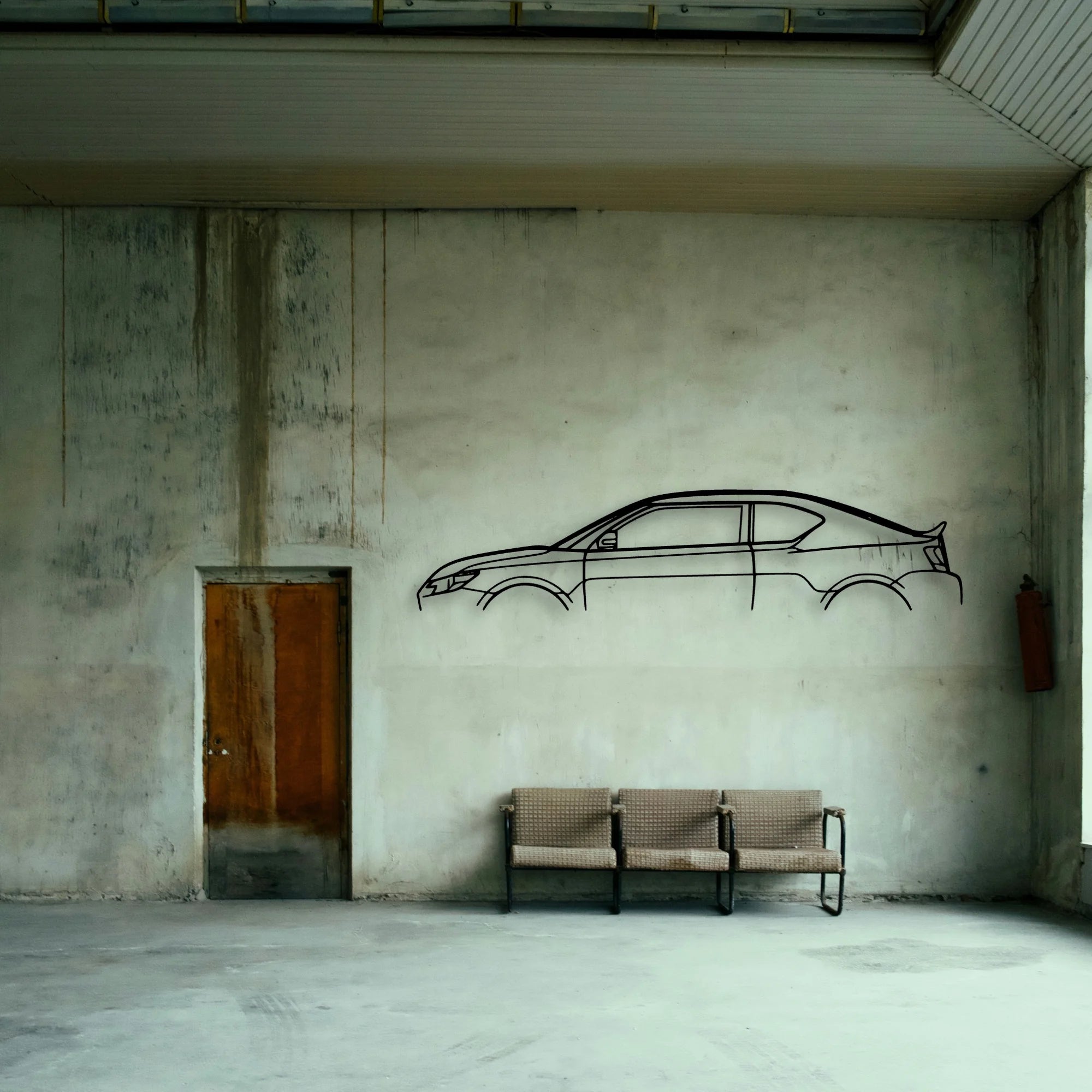 TC 2015 Classic Silhouette Metal Wall Art - Tinvibe