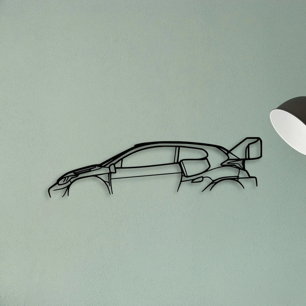 TGR RALLY1 Classic Silhouette Metal Wall Art - Tinvibe