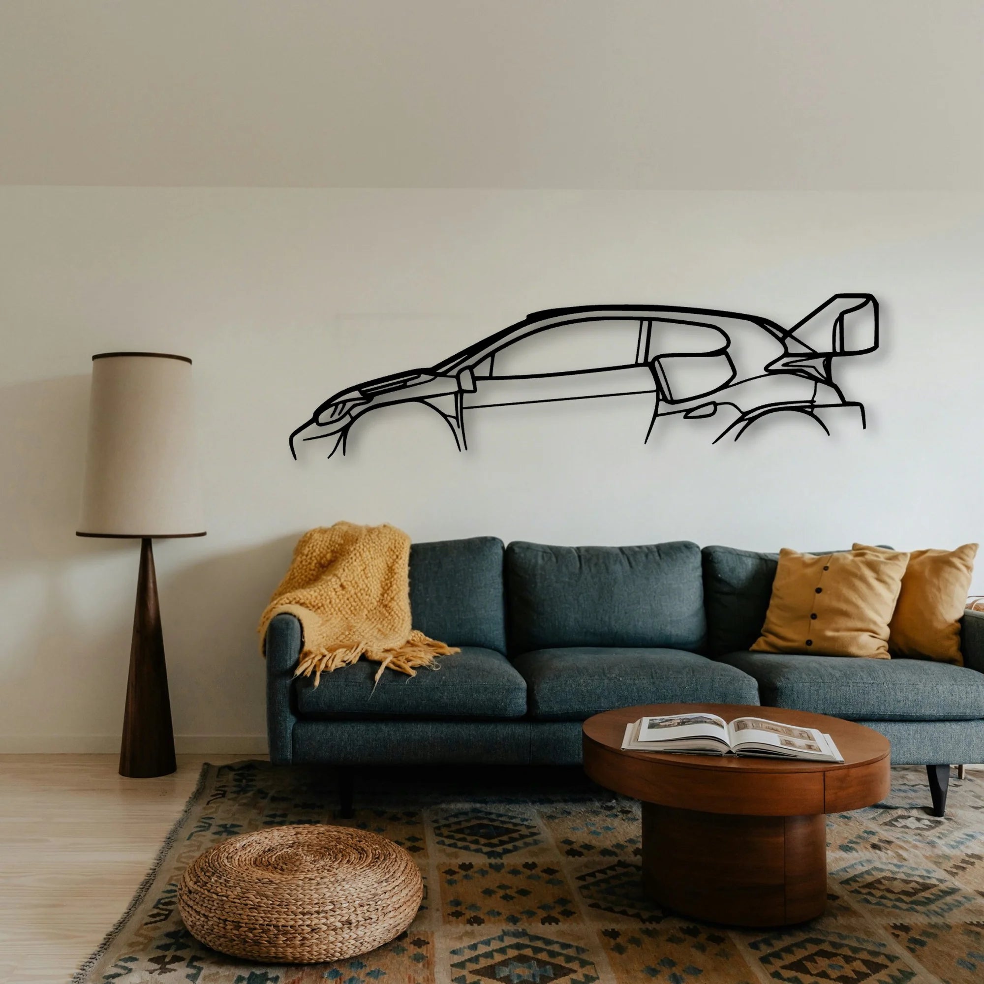TGR RALLY1 Classic Silhouette Metal Wall Art - Tinvibe