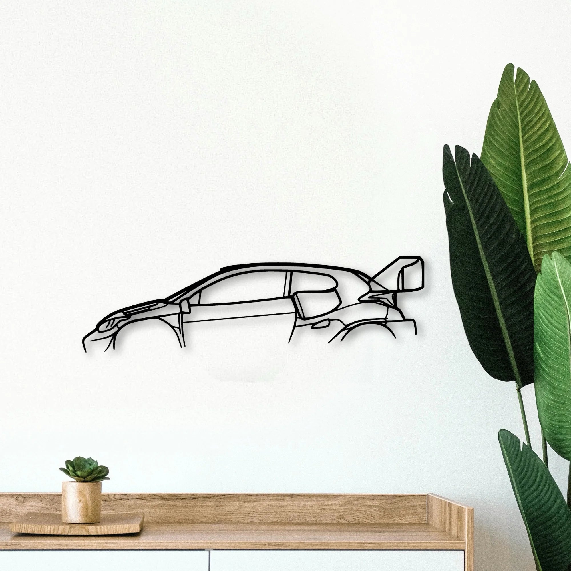 TGR RALLY1 Classic Silhouette Metal Wall Art - Tinvibe