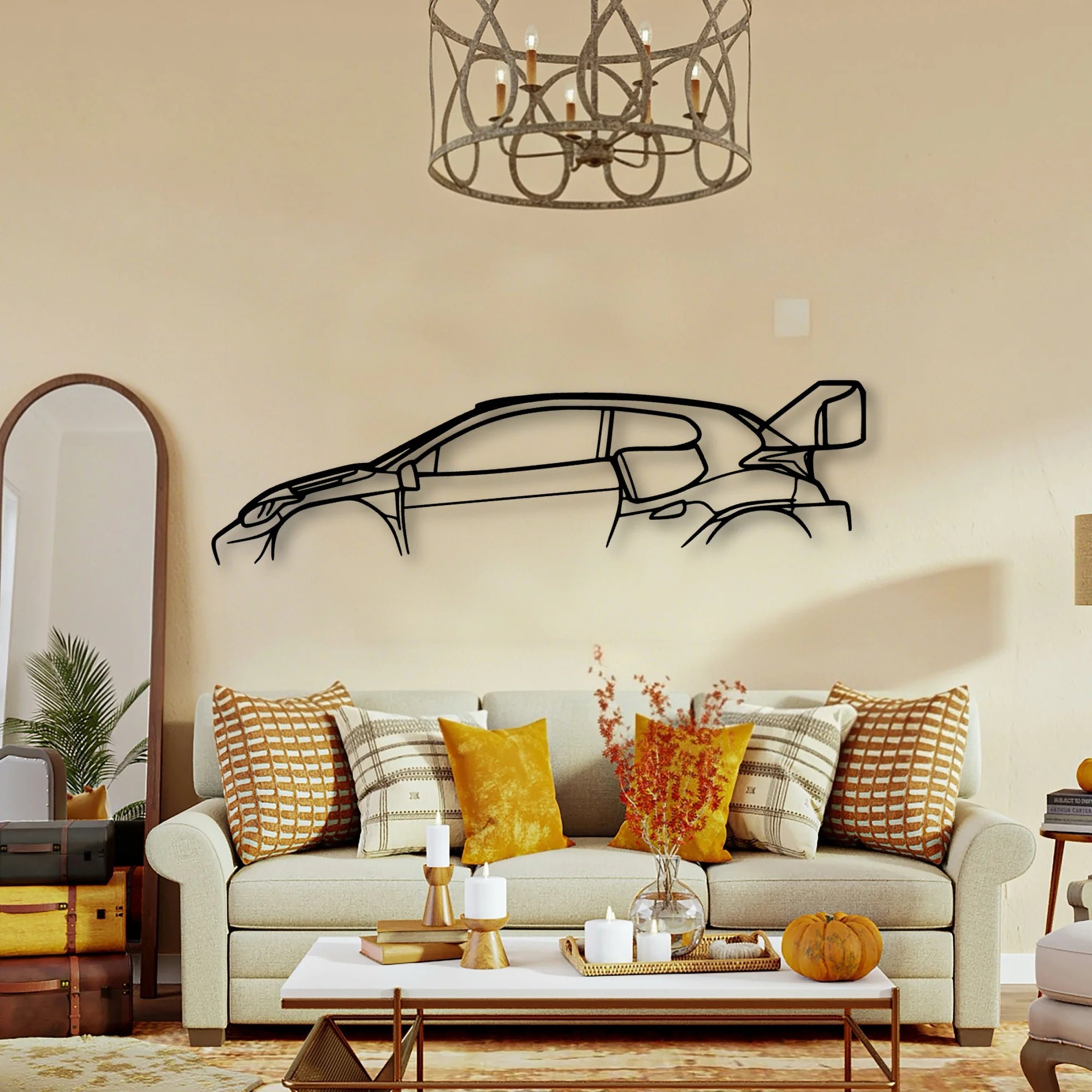 TGR RALLY1 Classic Silhouette Metal Wall Art - Tinvibe