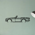 TR6 1974 2 Classic Silhouette Metal Wall Art - Tinvibe