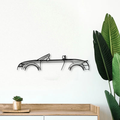 TT MK1 Roadster 2001 Classic Silhouette Metal Wall Art - Tinvibe