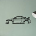 TT RS 8S 2017 2 Classic Silhouette Metal Wall Art - Tinvibe
