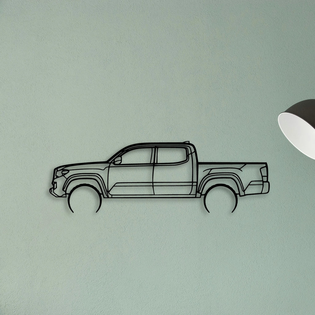 Tacoma Lunar Rock 2 Classic Silhouette Metal Wall Art - Tinvibe