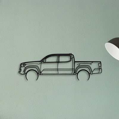 Tacoma Lunar Rock 2 Classic Silhouette Metal Wall Art - Tinvibe