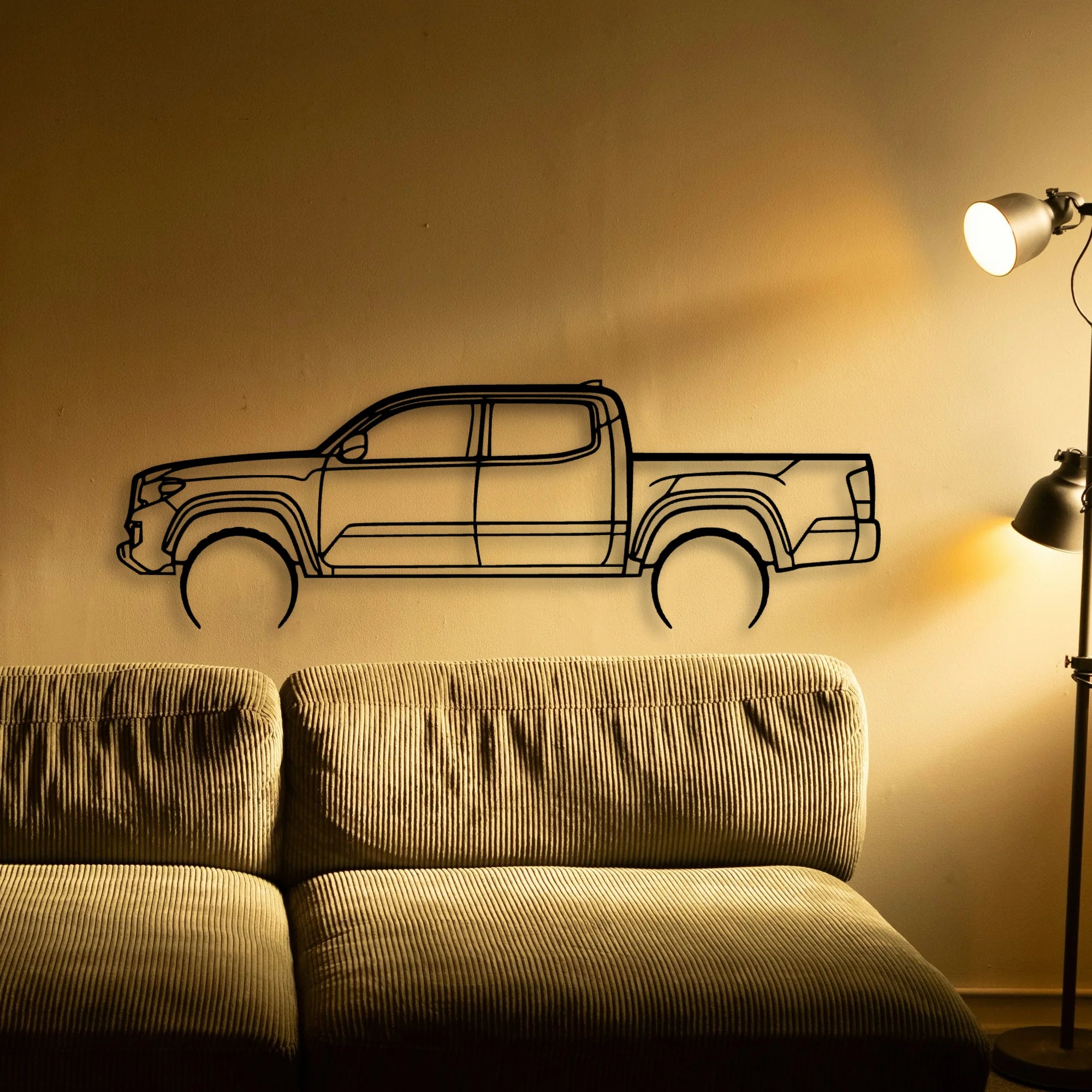 Tacoma Lunar Rock 2 Classic Silhouette Metal Wall Art - Tinvibe