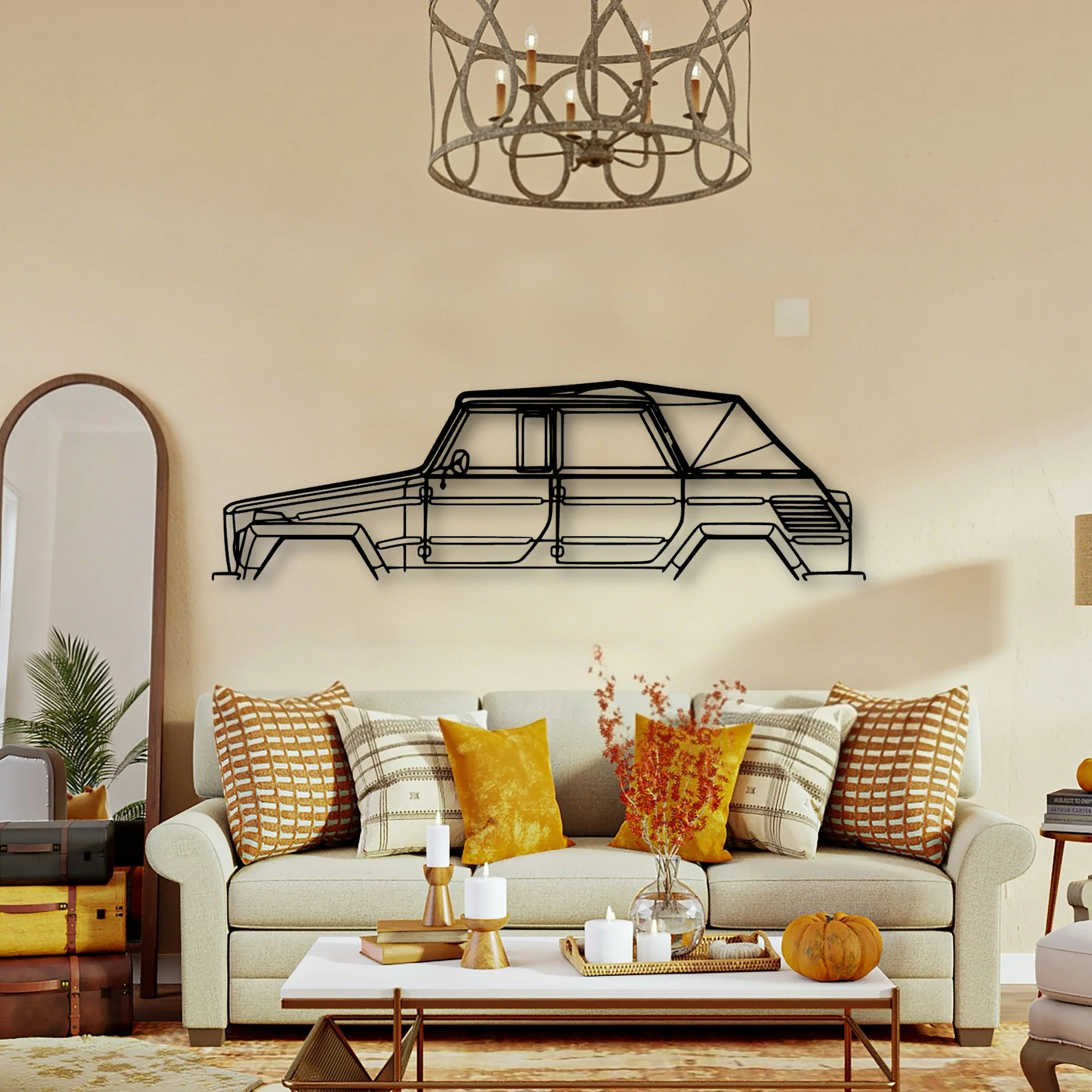 Thing 1973 Classic Silhouette Metal Wall Art - Tinvibe