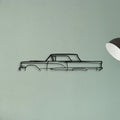 Thunderbird 1958 Classic Silhouette Metal Wall Art - Tinvibe