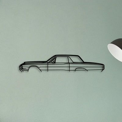 Thunderbird 1966 Classic Silhouette Metal Wall Art - Tinvibe