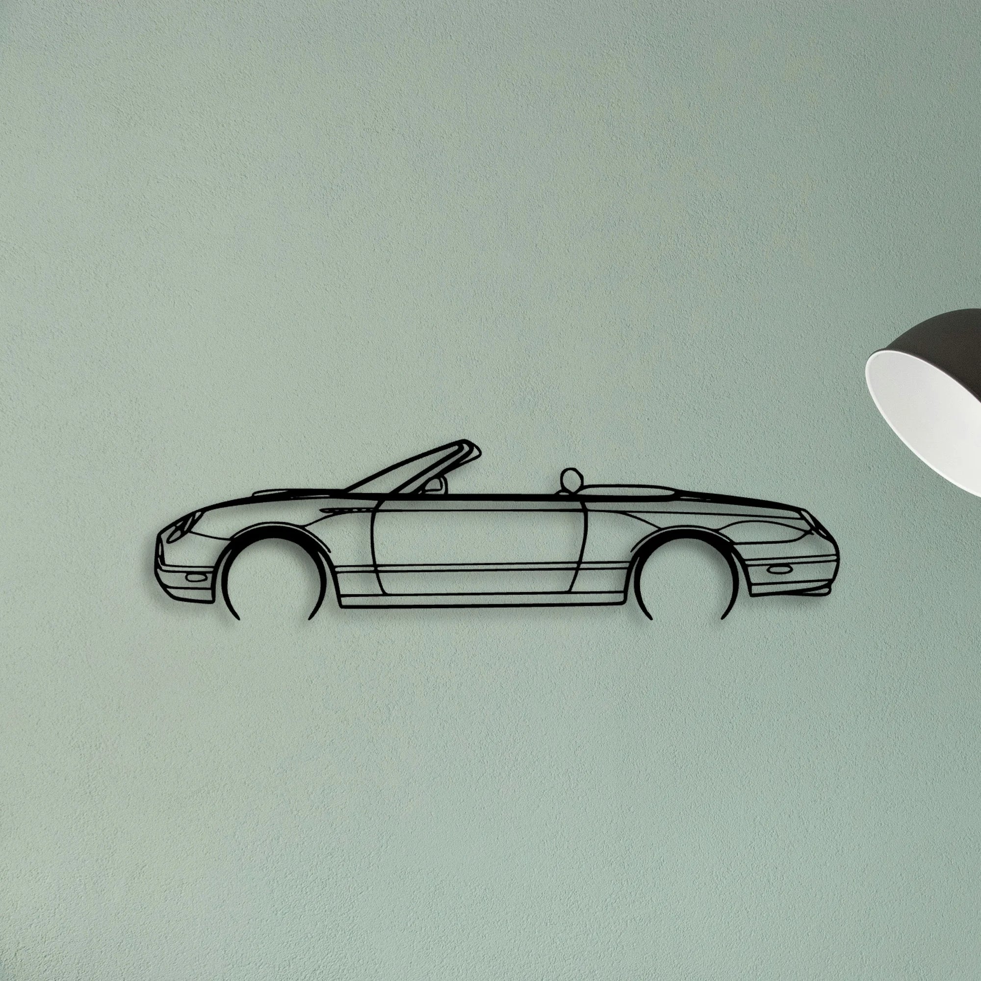Thunderbird 2002 Classic Silhouette Metal Wall Art - Tinvibe