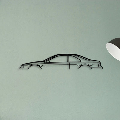 Thunderbird LX 1995 Classic Silhouette Metal Wall Art - Tinvibe