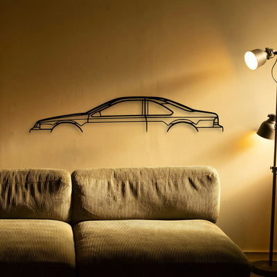Thunderbird LX 1995 Classic Silhouette Metal Wall Art - Tinvibe