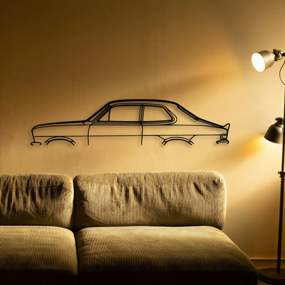 Torana 1974 Race Classic Silhouette Metal Wall Art - Tinvibe