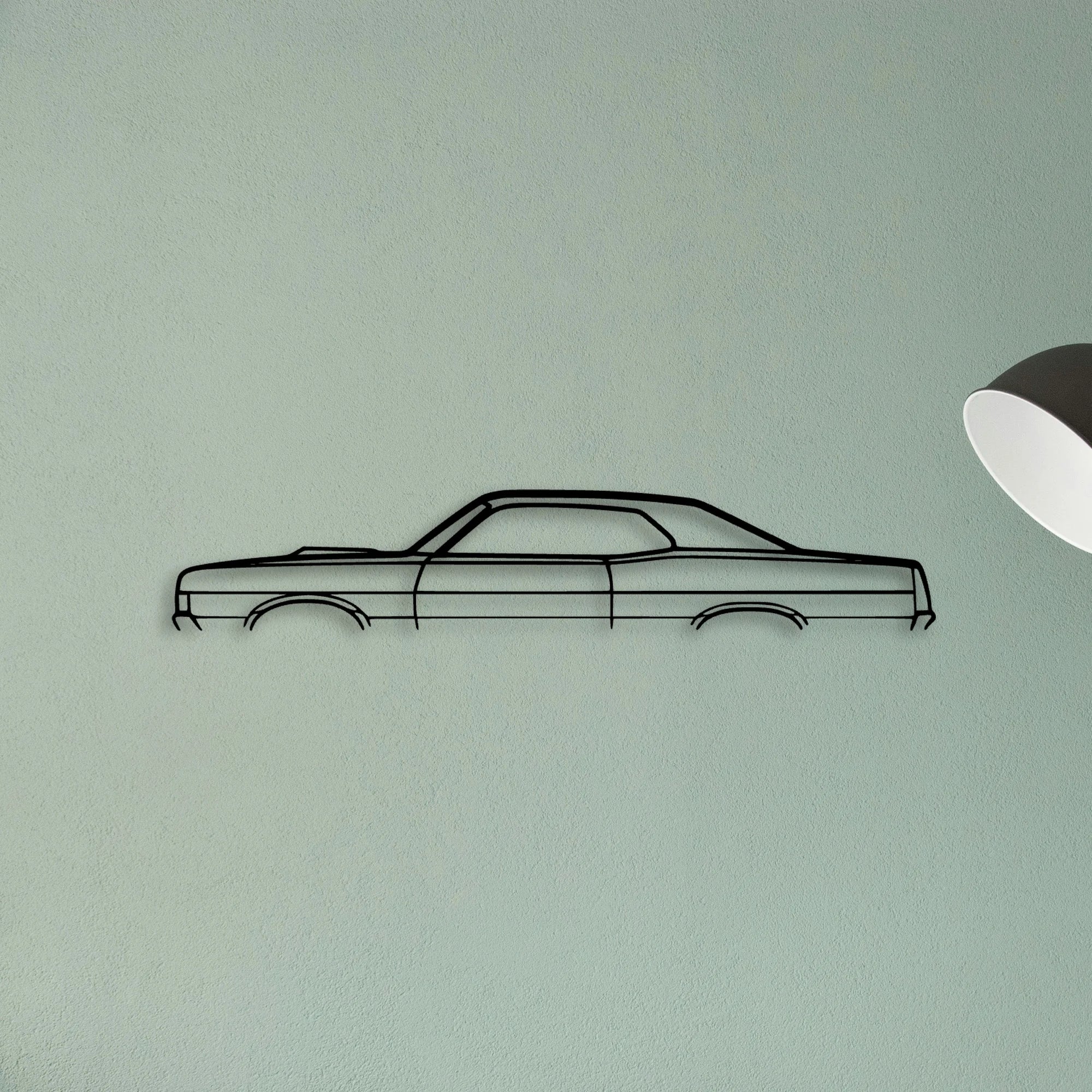 Torino GT 1969 Classic Silhouette Metal Wall Art - Tinvibe