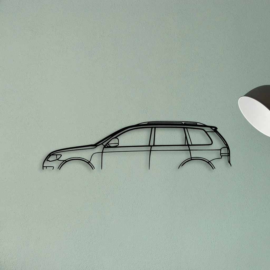 Touareg 2009 Classic Silhouette Metal Wall Art - Tinvibe